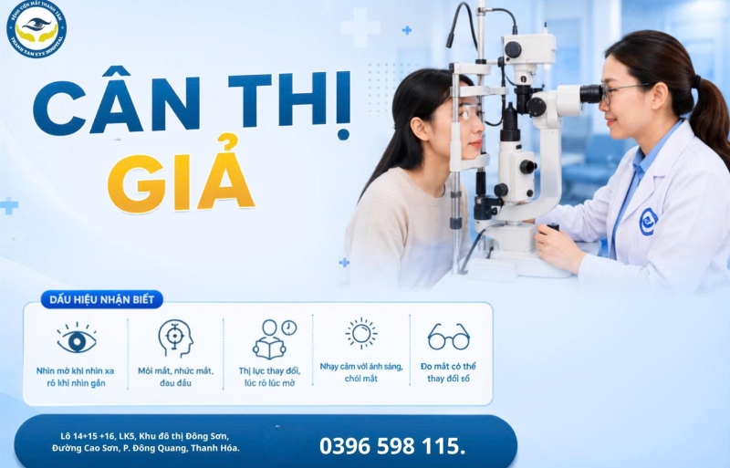CẬN THỊ GIẢ Ở HỌC SINH LÀ GÌ? LÀM SAO PHÂN BIỆT ĐỂ TRÁNH CẮT SAI ĐỘ KÍNH?