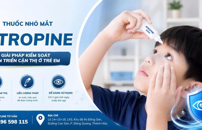 THUỐC NHỎ MẮT ATROPINE NỒNG ĐỘ THẤP: 