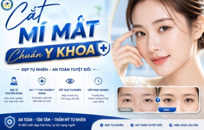 CẮT MÍ MẮT CHUẨN Y KHOA: LỰA CHỌN AN TOÀN ĐỂ SỞ HỮU ĐÔI MẮT ĐẸP TỰ NHIÊN